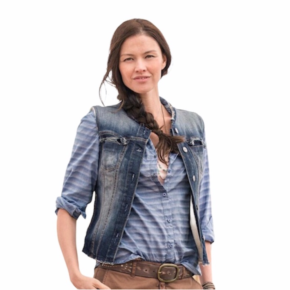 Driftwood Denim Sherpa Lined Denim Vest